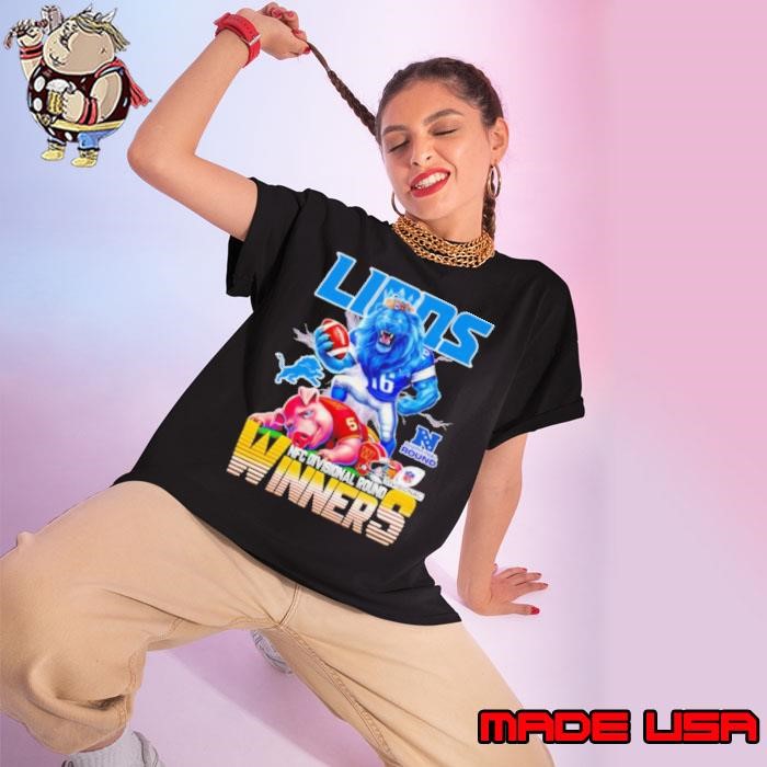 Lions NFC Divisional Round winners mascot Ladies tee