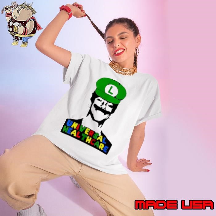 Luigi Mangione Universal Healthcare Super Mario Bros Ladies tee