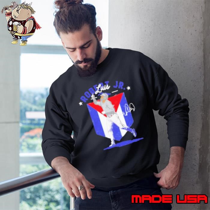 Luis Robert Jr. Chicago White Sox Country flag signature Sweatshirt