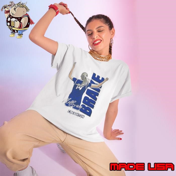 Mallory Brake Creighton Bluejays cartoon Ladies tee