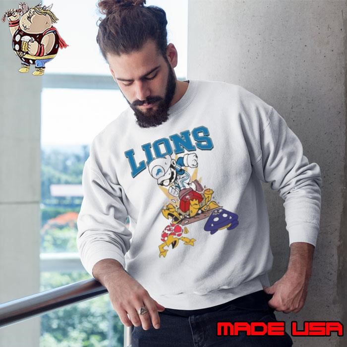 Mario Lions Stomps On 49ers Chiefs Ravens Sweatshirt