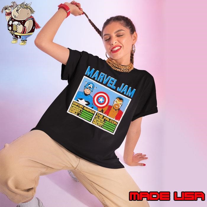 Marvel Jam Captain America and the Falcon Ladies tee