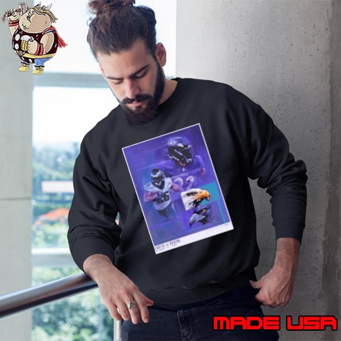 Matchup Dec 1 2024 Philadelphia Eagles vs. Baltimore Ravens Gameday M Sweatshirt