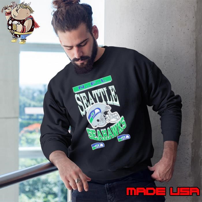 NFL Seahawks Helmet Flea Market Crew Sweatshirt