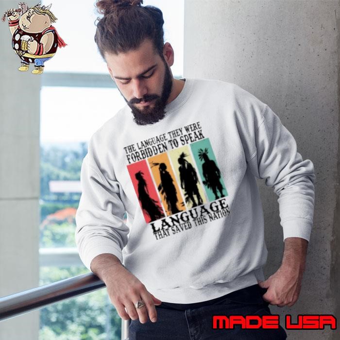Native The Language They Were Forbidden To Speak Vintage Sweatshirt