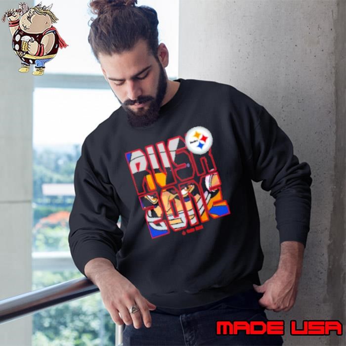 Nfl Rush Zone Cartoon Pittsburgh Steelers Football Logo Sweatshirt