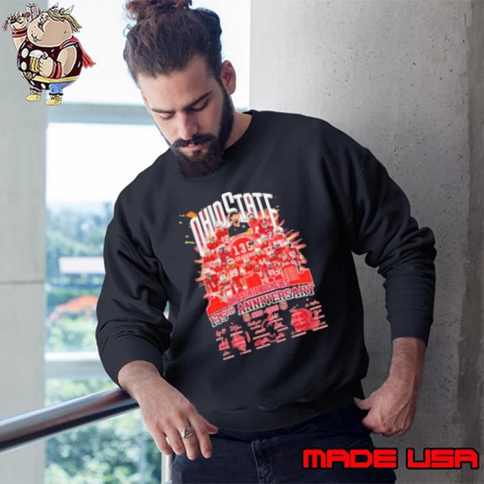Ohio State Buckeyes 135th Anniversary 1890 2025 Football History Sweatshirt