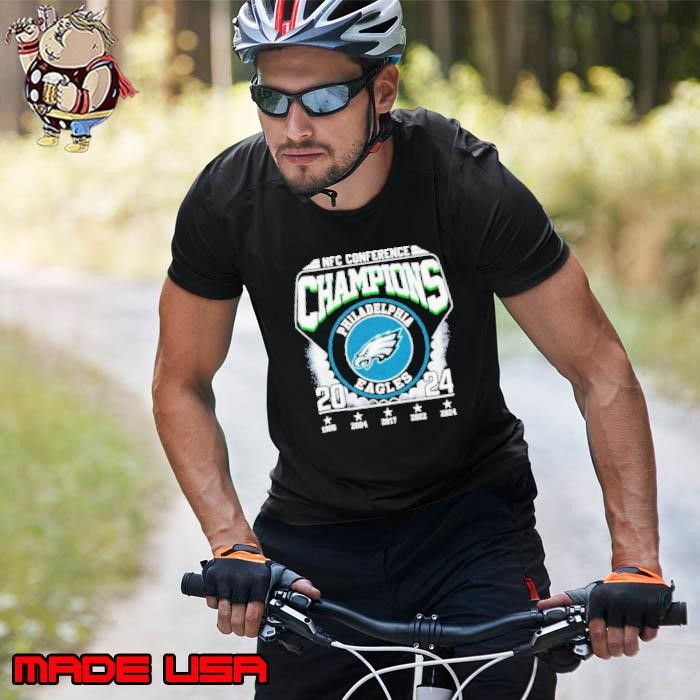 Philadelphia Eagles 2024 NFC Conference Champions 5 time logo Unisex