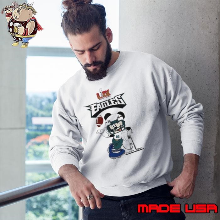 Philadelphia Eagles X Mickey Mouse Super Bowl Lix Sweatshirt