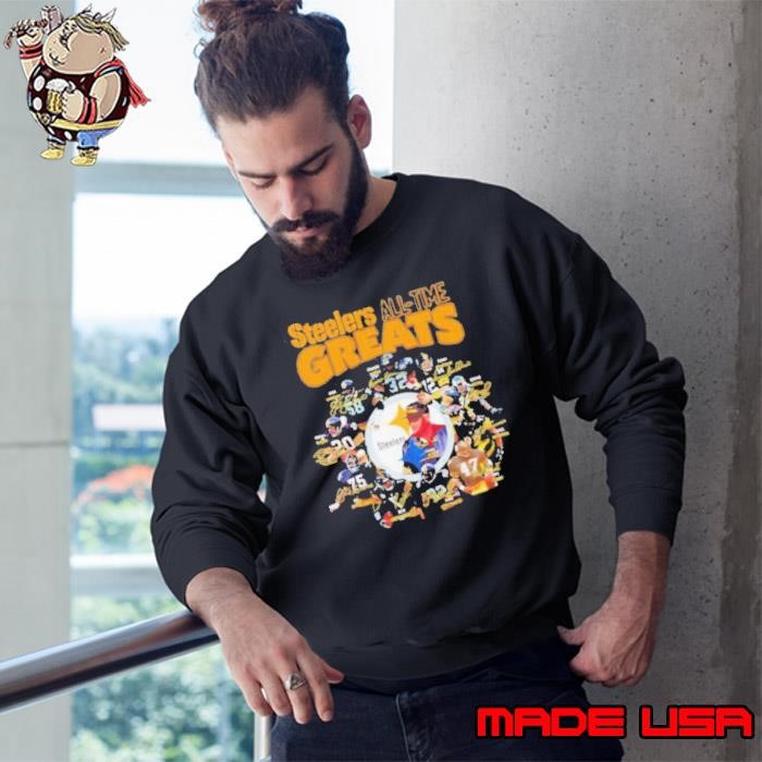 Pittsburgh Steelers All time Greats signatures Sweatshirt
