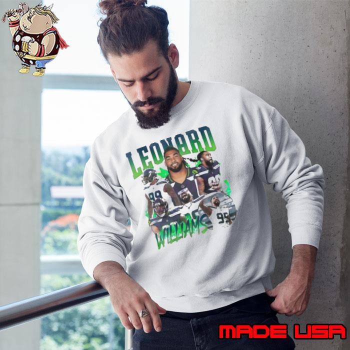 Retro Leonard William Seattle Seahawks Football Players Sweatshirt