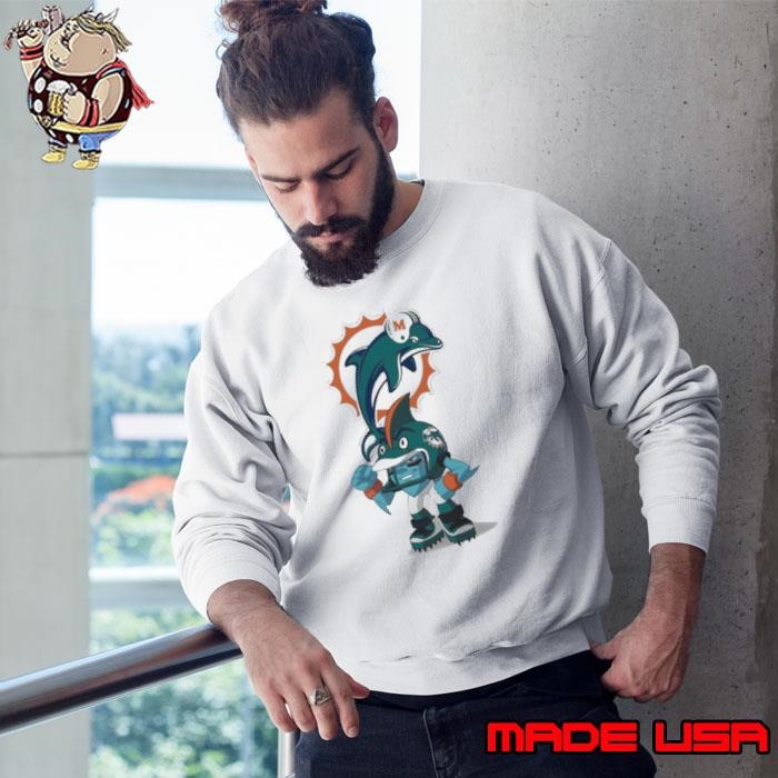 Rush Zone Miami Dolphins NFL Cartoon Character 2025 Sweatshirt