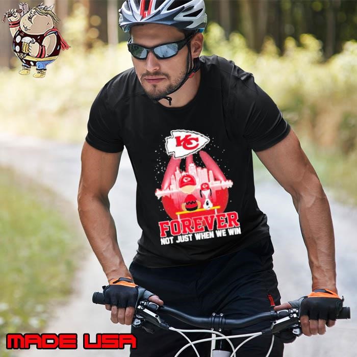 Skyline Snoopy and Charlie Brown Kansas City Chiefs forever not just when we win Unisex