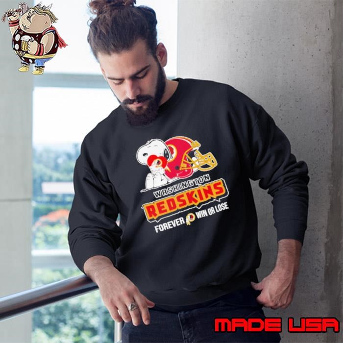 Snoopy Washington Redskins forever win or lose Sweatshirt