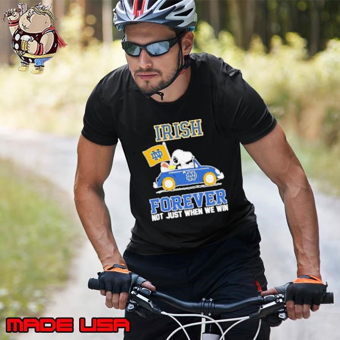 Snoopy and Woodstock Driver Notre Dame Fighting Irish forever not just when we win Unisex