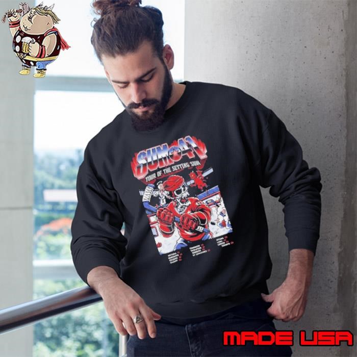 Sum 41 Tour Of The Setting Sum 2025 Skull Sweatshirt