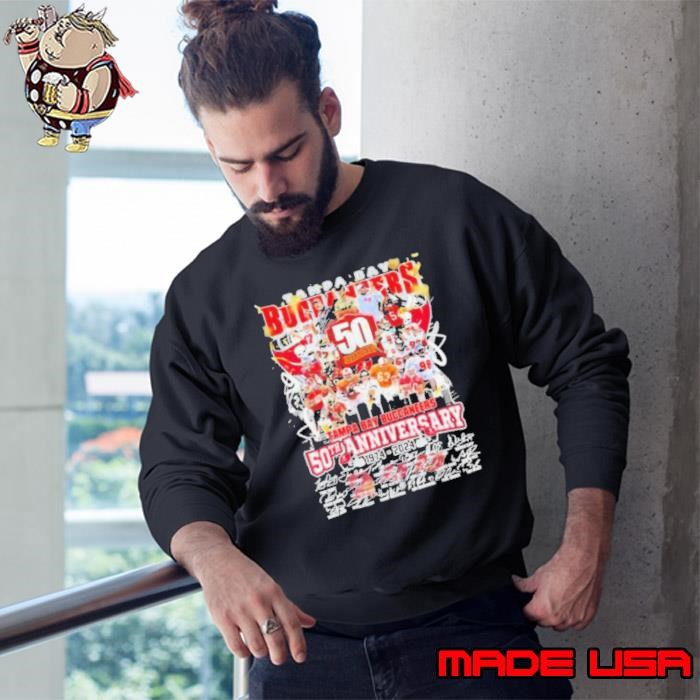 Tampa Bay Buccaneers 50th Anniversary 1974 2024 Signature Sweatshirt