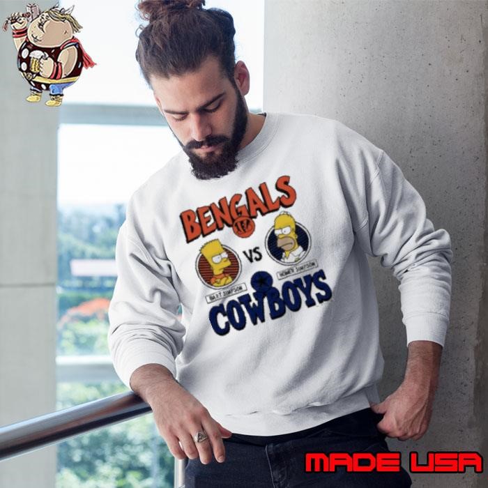 The Simpsons Cincinnati Bengals vs. Dallas Cowboys Sweatshirt