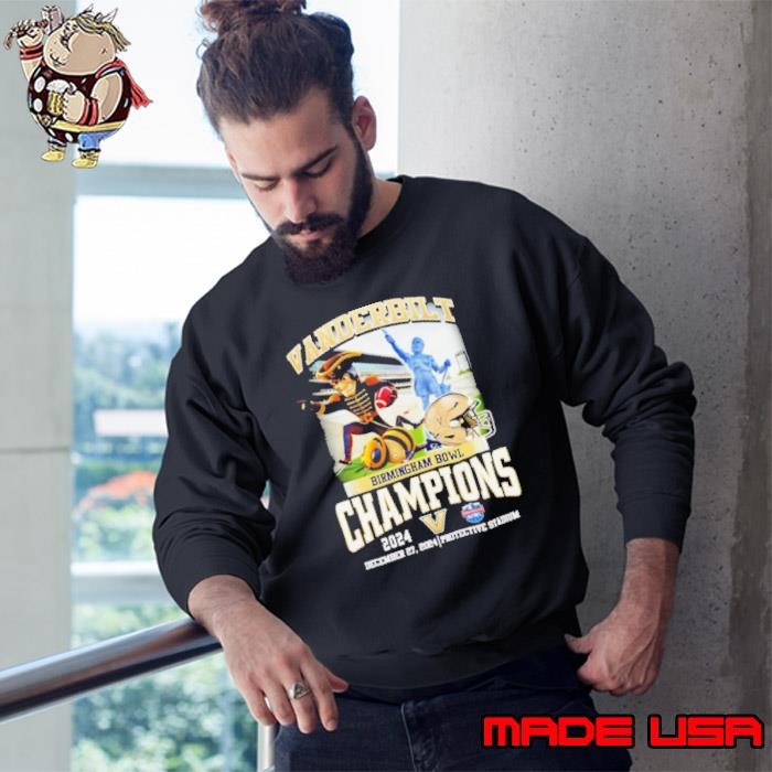 Vanderbilt 2024 Birmingham Bowl Champions, Mascot Sweatshirt