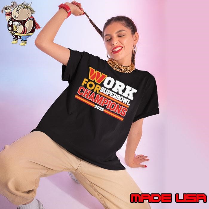 Washington Commanders Superbowl Champions 2025 Ladies tee