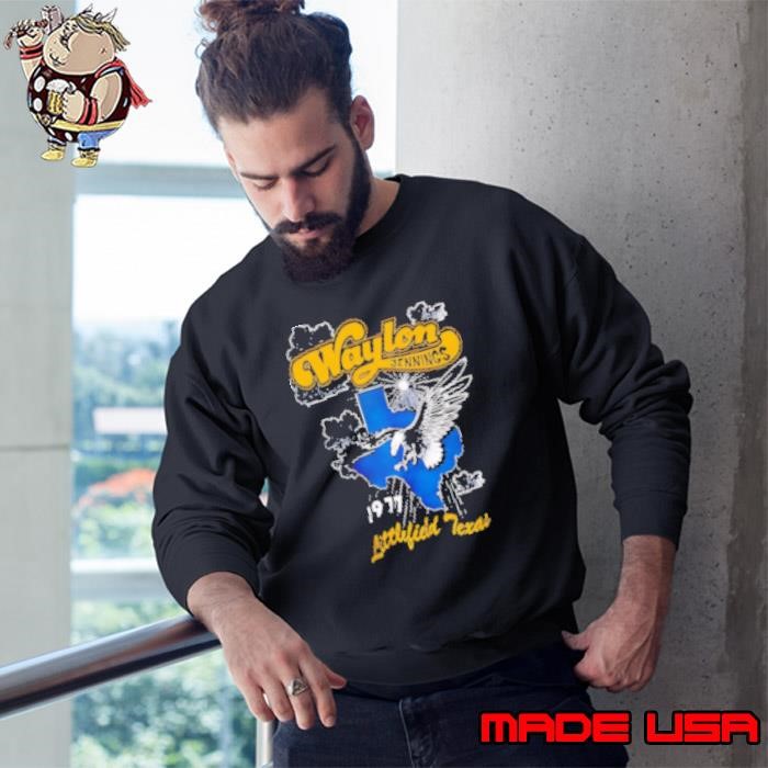 Waylon Jennings Daydreamer Littlefield Texas Sweatshirt