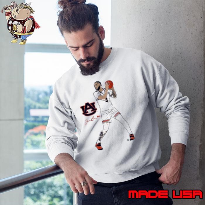 Auburn Tigers Johni Broome Superstar Pose Signature Painting Sweatshirt