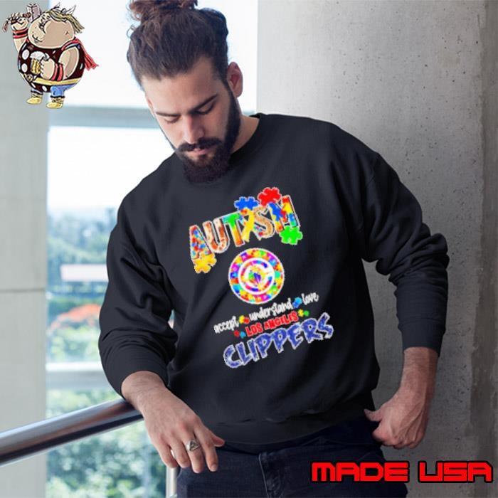 Autism accept understand love Los Angeles Clippers diamond Sweatshirt