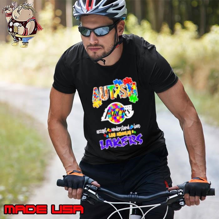 Autism accept understand love Los Angeles Lakers diamond Unisex