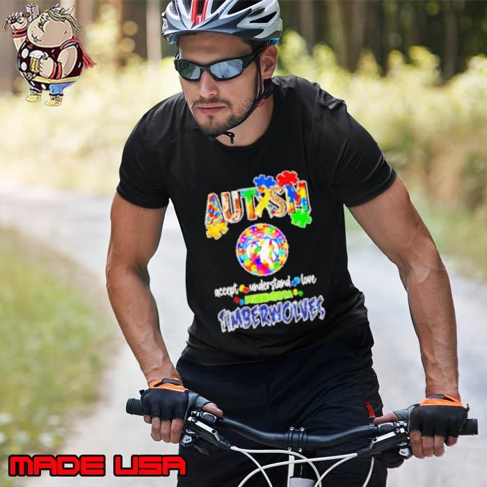 Autism accept understand love Minnesota Timberwolves diamond Unisex