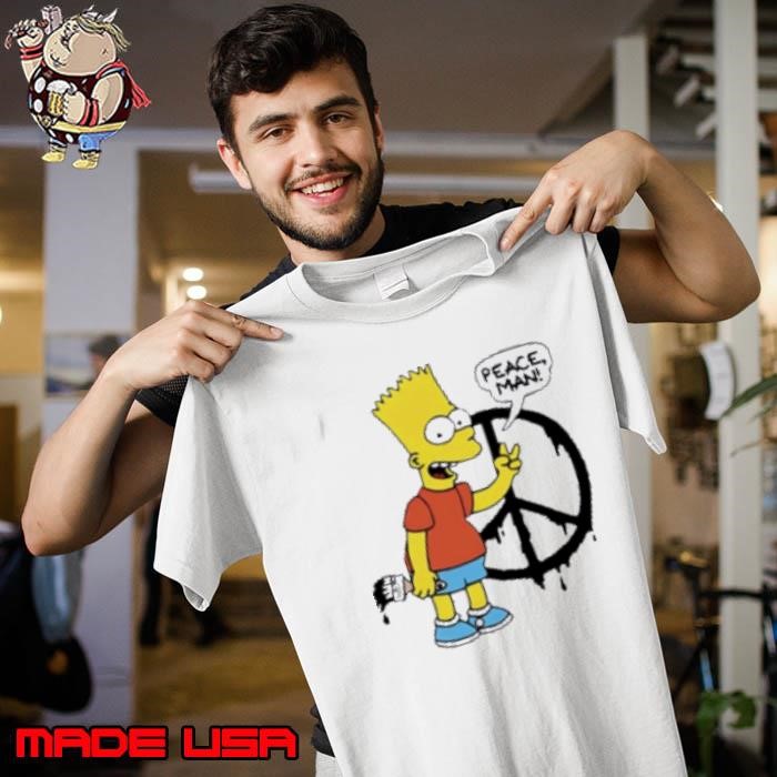 Bart Simpson Peace Man Cartoon Unisex