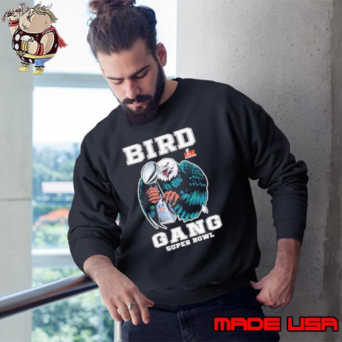 Bird Gang Lix Super Bowl Champions Eagle Holding Trophy Sweatshirt