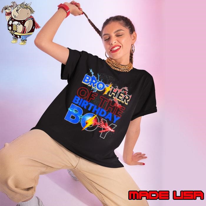Brother Of The Birthday Boy Hedgehog Family Party T Ladies tee