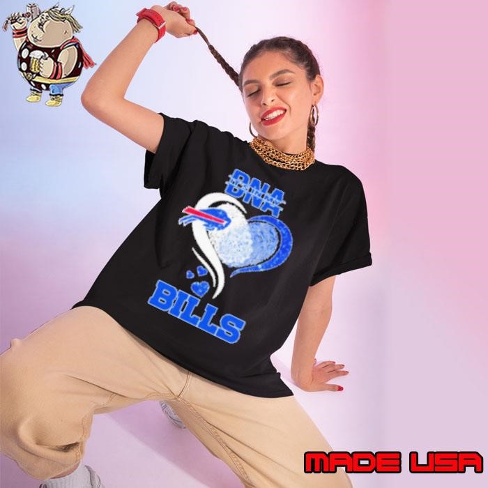 Buffalo Bills It's In My DNA Heart Ladies tee