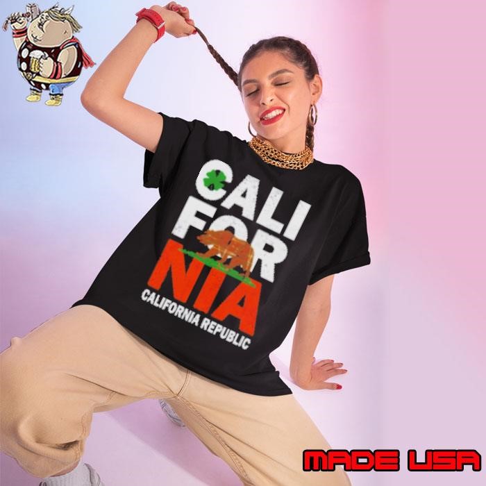 California Republic St. Patrick's Day Bear Ladies tee