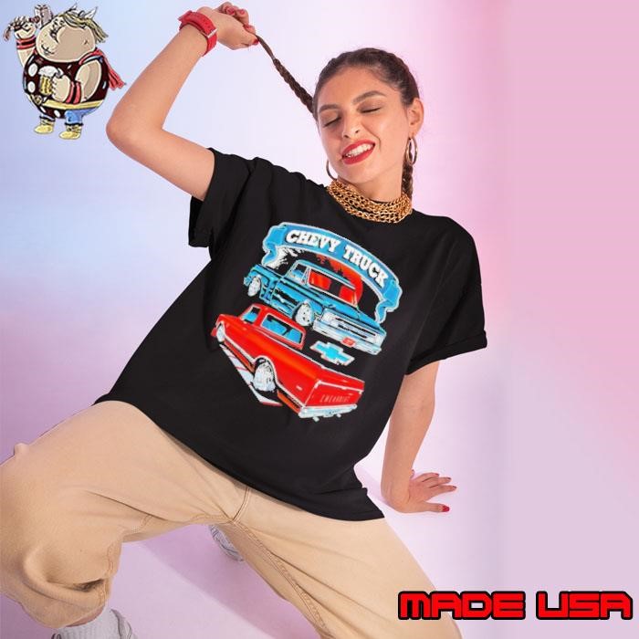 Chevy Trucks 67 72 Cars Retro Ladies tee