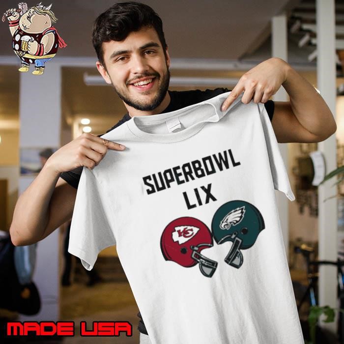 Chiefs vs Eagles 2025 Super Bowl LIX helmet Unisex