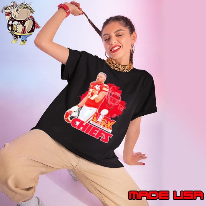 Chiefs vs. Eagles Super Bowl LIX Travis Kelce Ladies tee