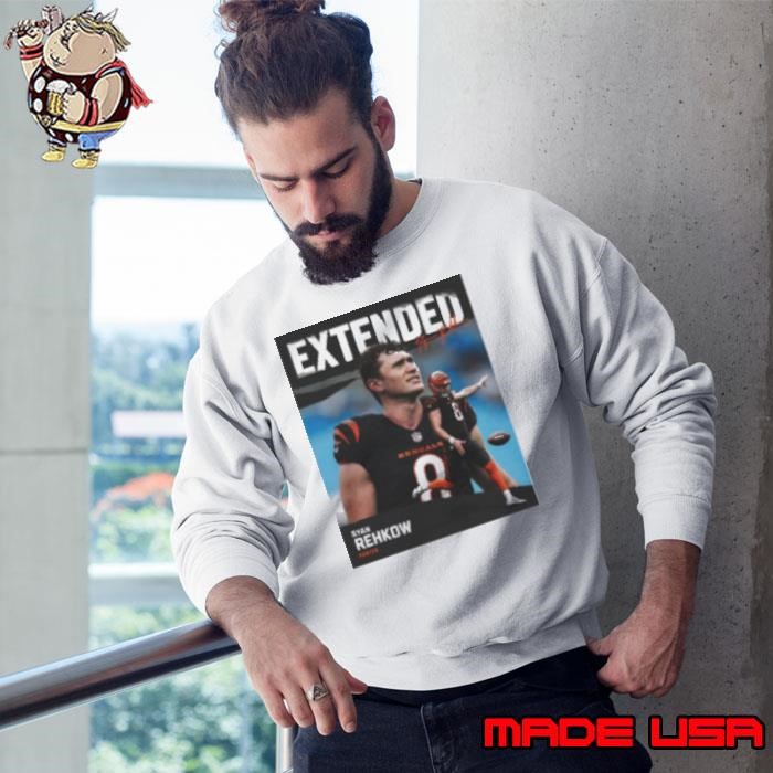 Cincinnati Bengals signed P Ryan Rehkow Two year Contract Extended Signature Sweatshirt