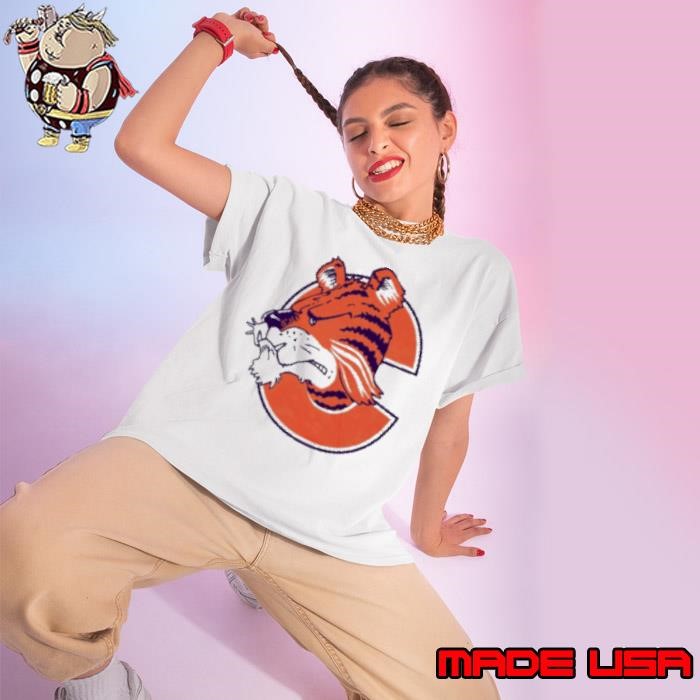 Clemson Tigers logo vintage Ladies tee