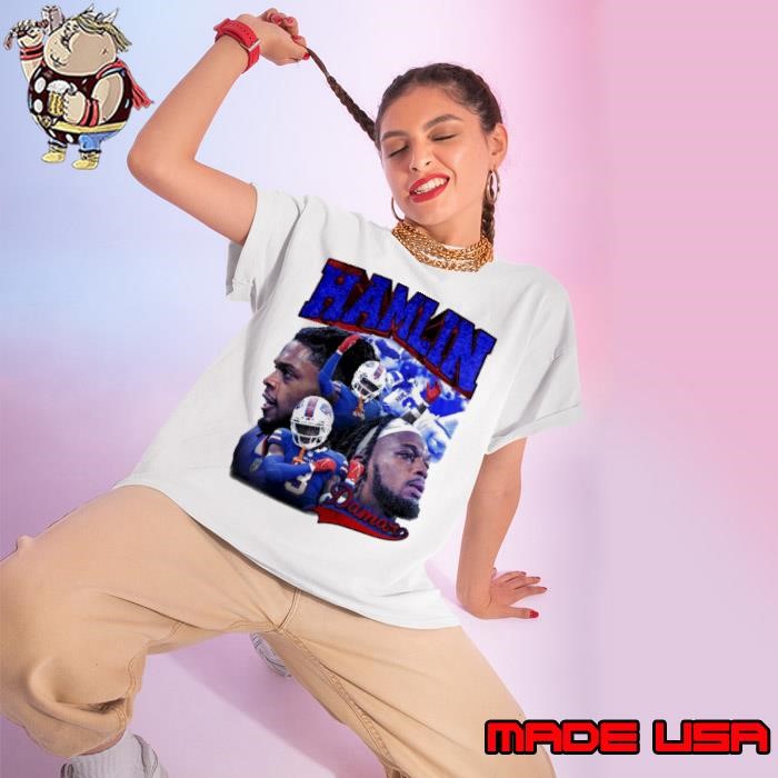 Damar Hamlin American professional football safety Buffalo Bills Ladies tee