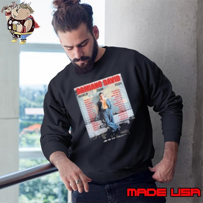Damiano David World Tour 2025 Dates Sweatshirt