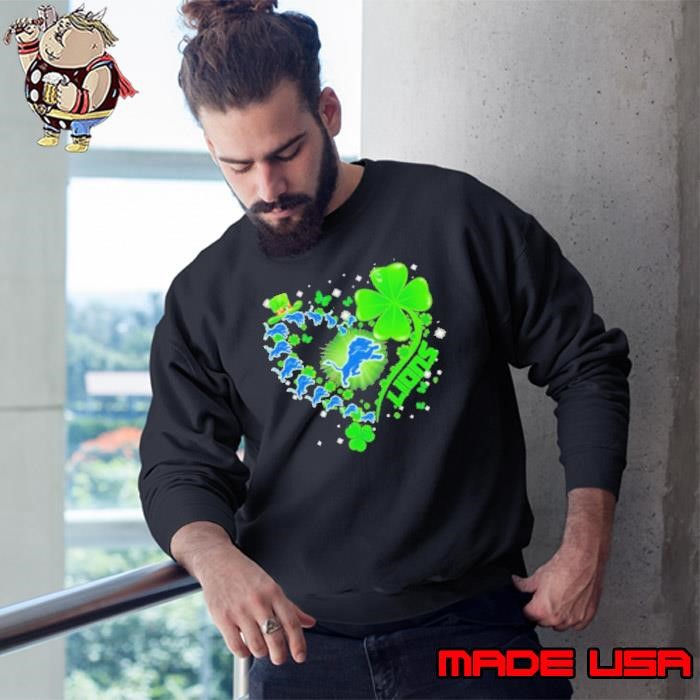 Detroit Lions Heart Lucky St. Patrick’s Day Sweatshirt