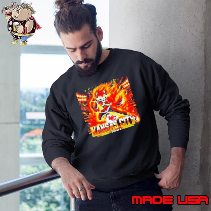 Electrifying Kansas City Chiefs Transparent mascot 2025 Sweatshirt
