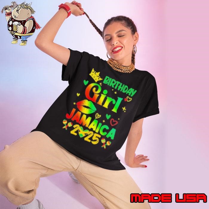 Funny Birthday Girl Jamaica 2025 Birthday Trip Vacation Ladies tee