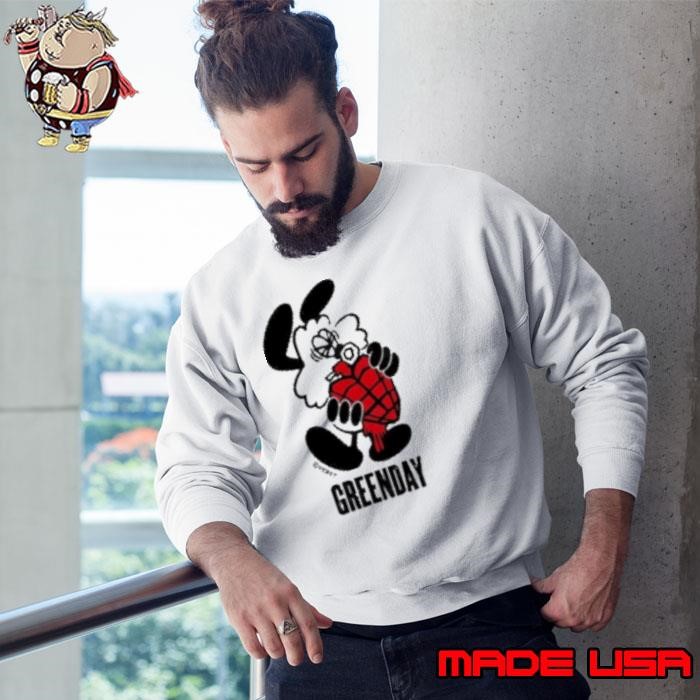 Green Day Heart Shaped Grenade VICK Character Sweatshirt