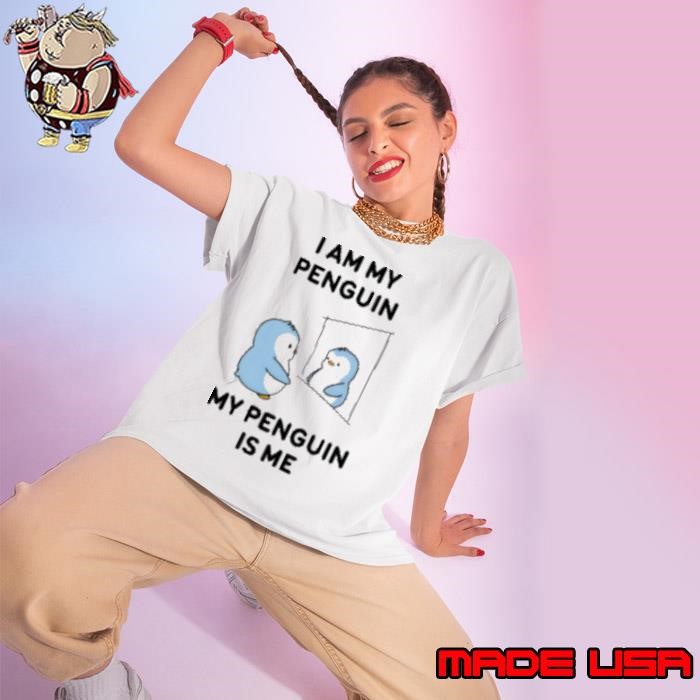 I am my penguin my penguin is me Ladies tee