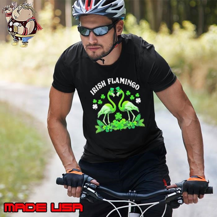 Irish Flamingo St. Patrick’s Day Shamrock Green Luck Charm Unisex