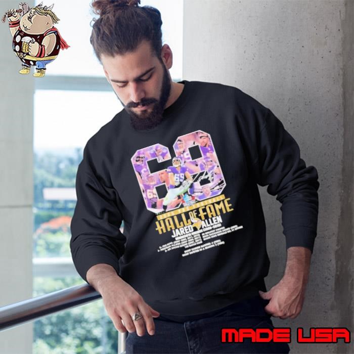 Jared Allen Hall Of Fame 2025 Pro Football Minnesota Vikings Signature shirts Sweatshirt