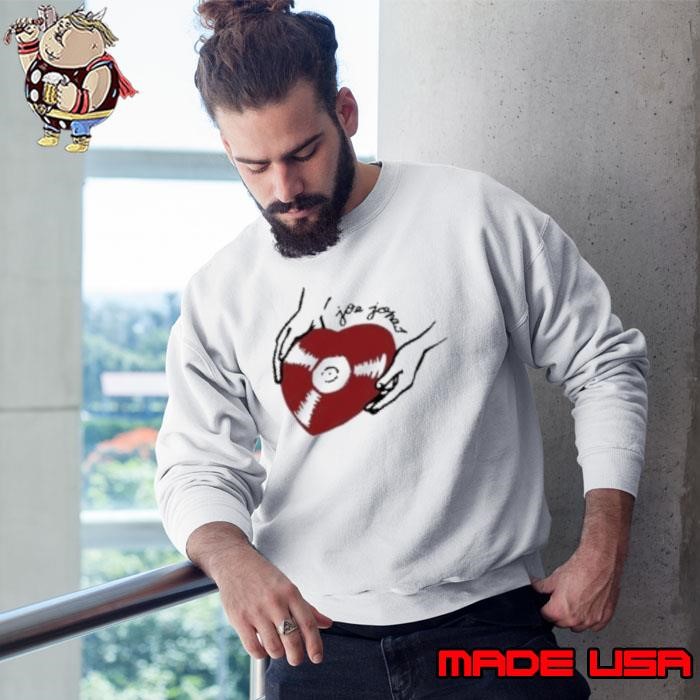 Joe Jonas Heart Record Red Sweatshirt