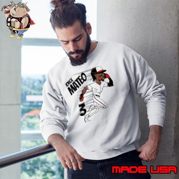 Jorge Mateo Speed 3 Baltimore Orioles MLB Baseball 2025 Cartoon Painting Sweatshirt